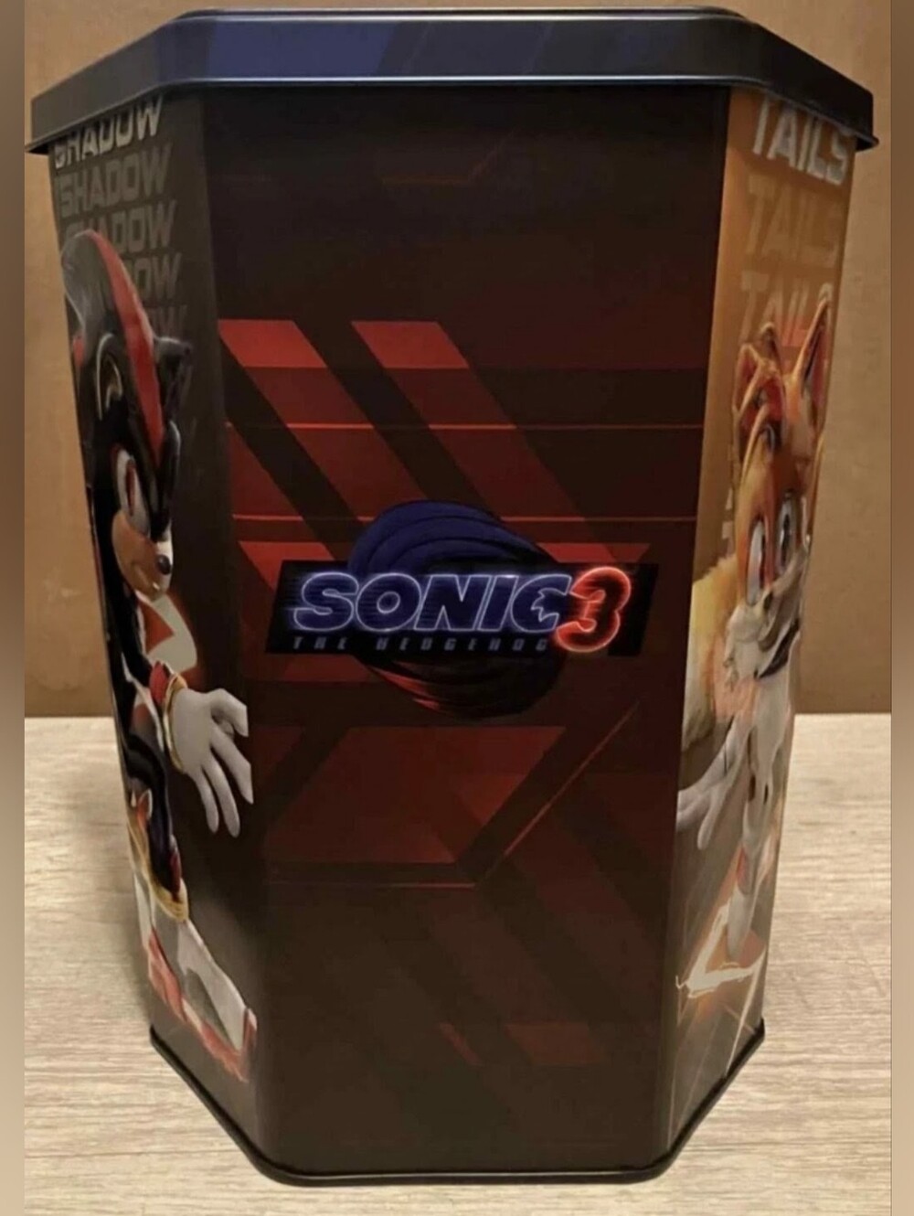 Sonic 3 Tin Popcorn Bucket